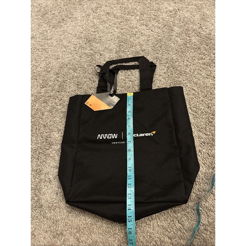 NEW OFFICIAL MCLAREN Indy Car TEAM ISSUE Black Tote Bag With Tags Rare
